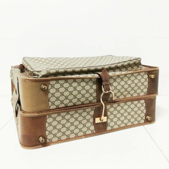 AUTHENTIC - 80's 'GUCCI' - Travel Bag - Suitcase *ULTRA RARE* - Picture 11 of 15